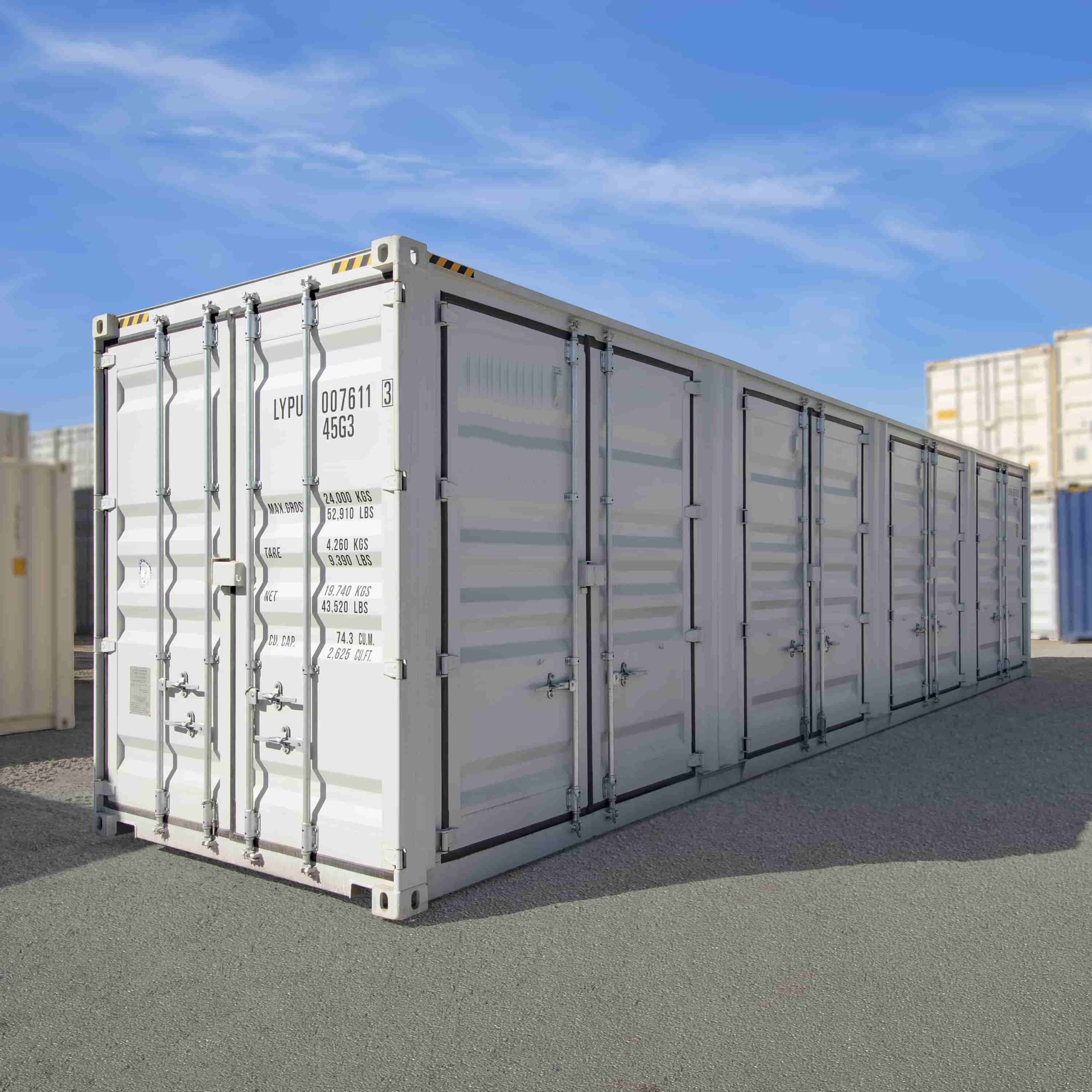 40&rsquo;HC New (1-trip) Shipping Container with 4 x Side Doors - STARMAX Containers PTY. LTD