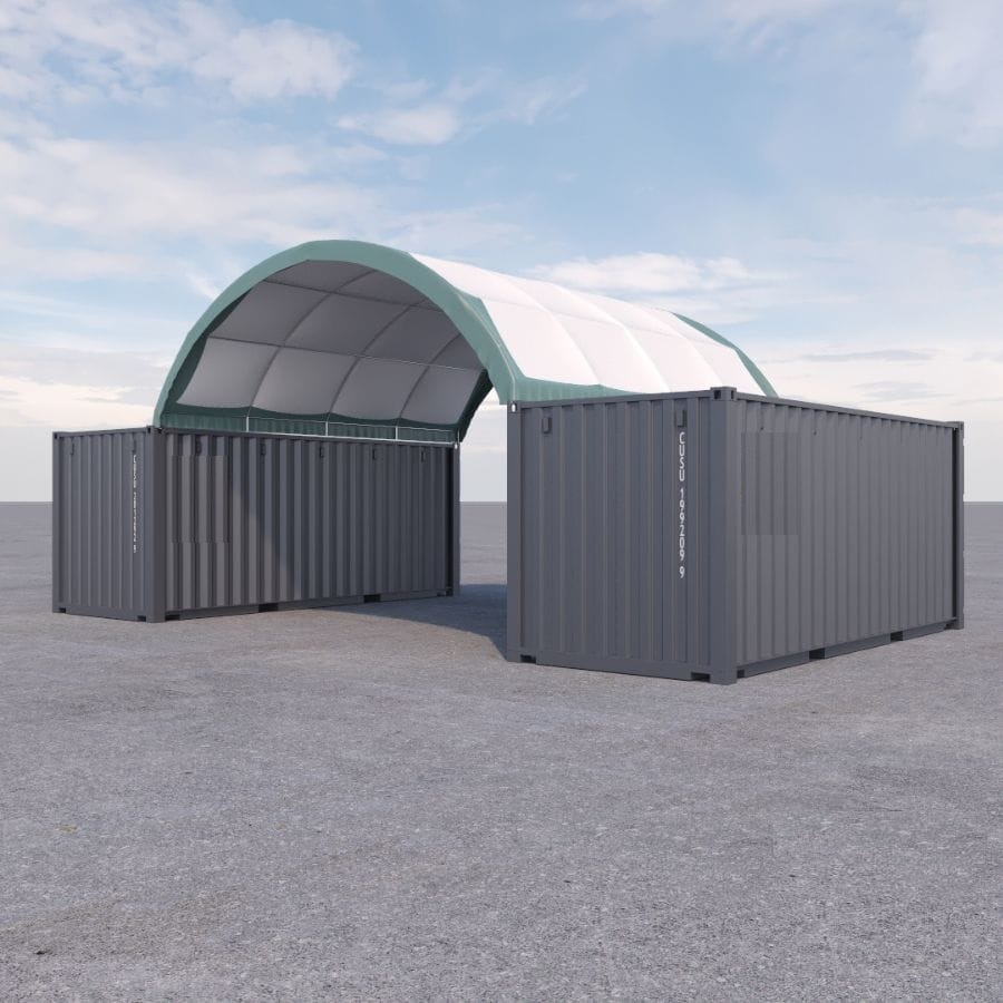 20&rsquo; x 20&rsquo; Fabric Container Shelter - STARMAX Containers PTY. LTD