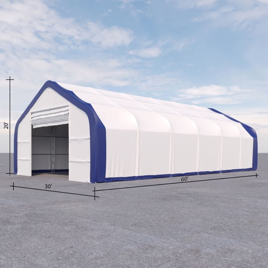 Dual Truss Storage Shelter (30&prime; x 60&prime; x 20&prime;) - STARMAX Containers PTY. LTD