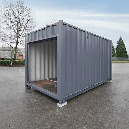 15&prime; &ldquo;Cut Down&rdquo; Used Container + Rollup - STARMAX Containers PTY. LTD