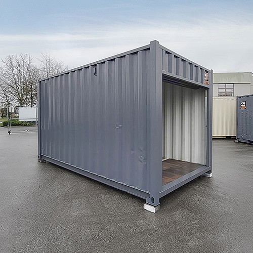 15&prime; &ldquo;Cut Down&rdquo; Used Container + Rollup - STARMAX Containers PTY. LTD