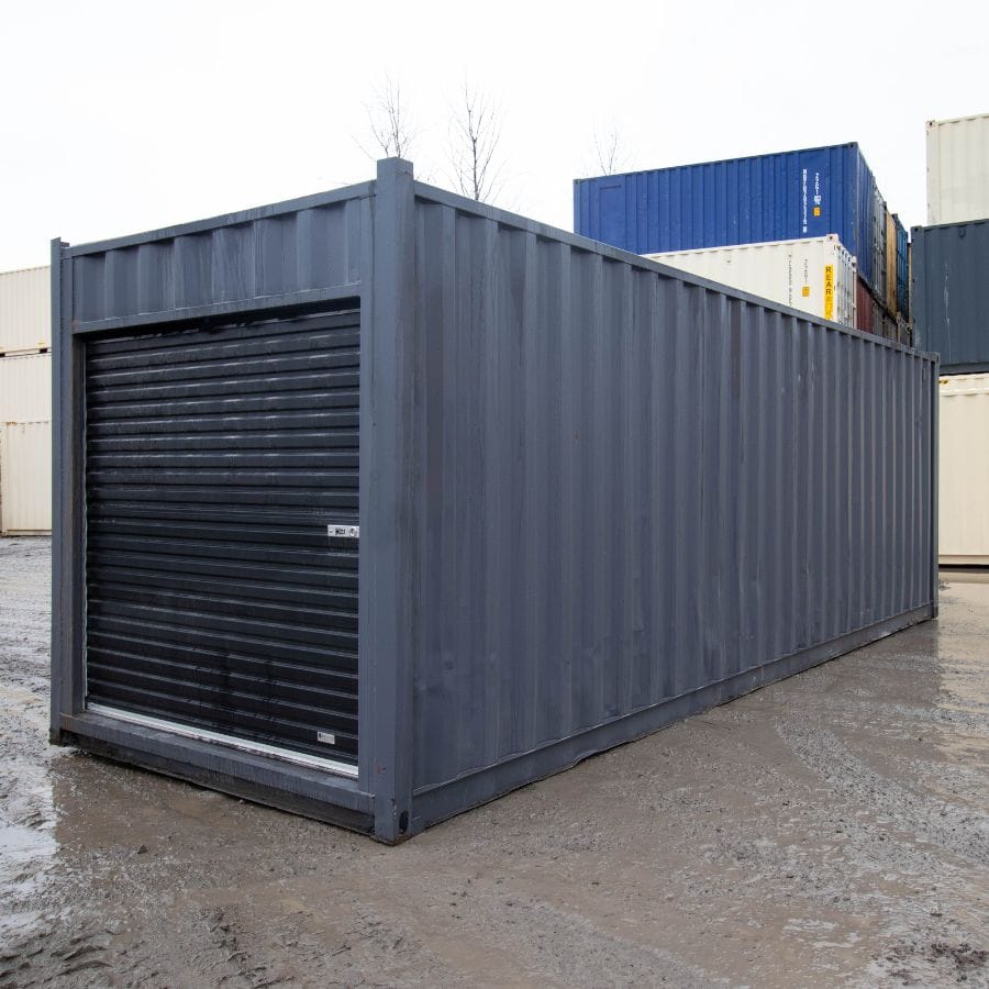 25&prime; Cut-Down Shipping Container w/Roll-Up Door - STARMAX Containers PTY. LTD