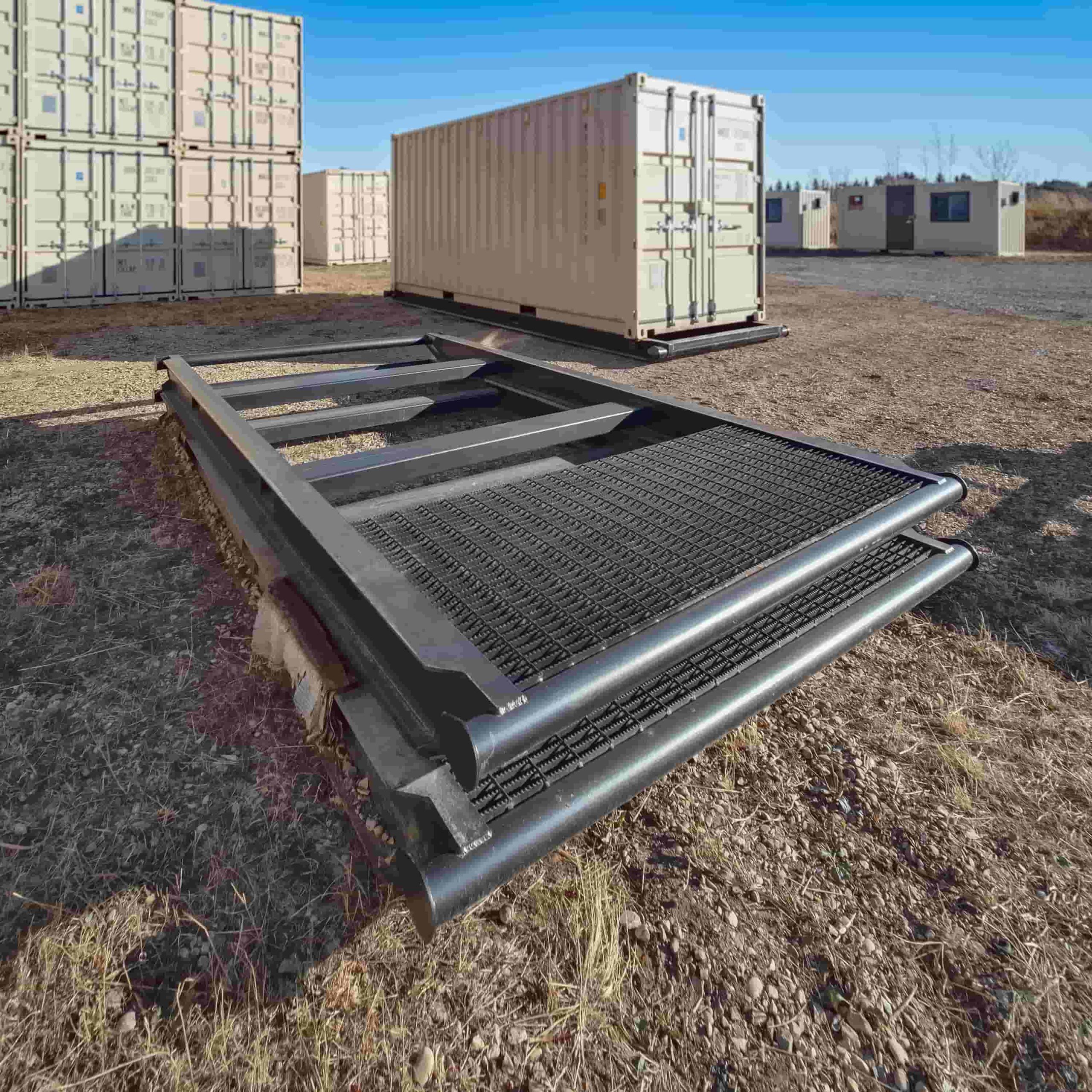 10&rsquo; Grated &ldquo;Weld On&rdquo; Skid - STARMAX Containers PTY. LTD