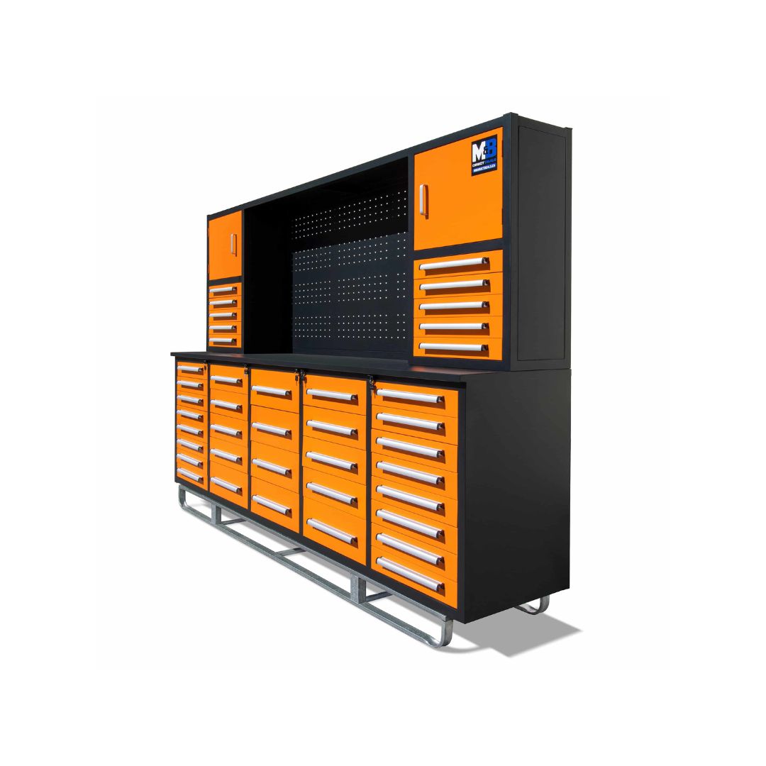 M&B | 10&rsquo; Workbench Cabinet with 40 Drawers - STARMAX Containers PTY. LTD