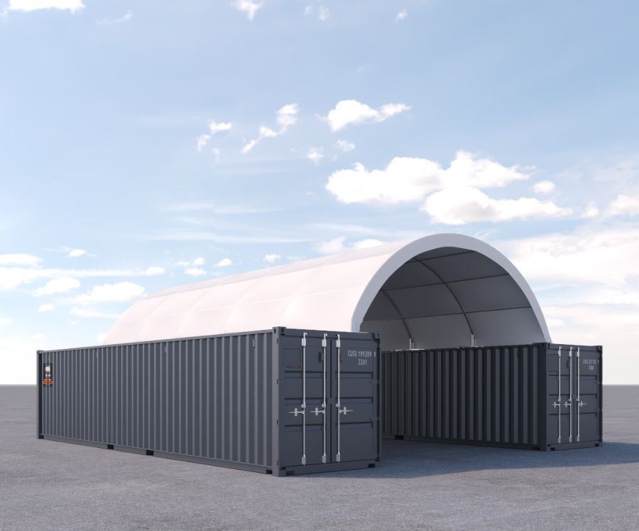 20&prime; x 40&prime; Fabric Container Shelter - STARMAX Containers PTY. LTD
