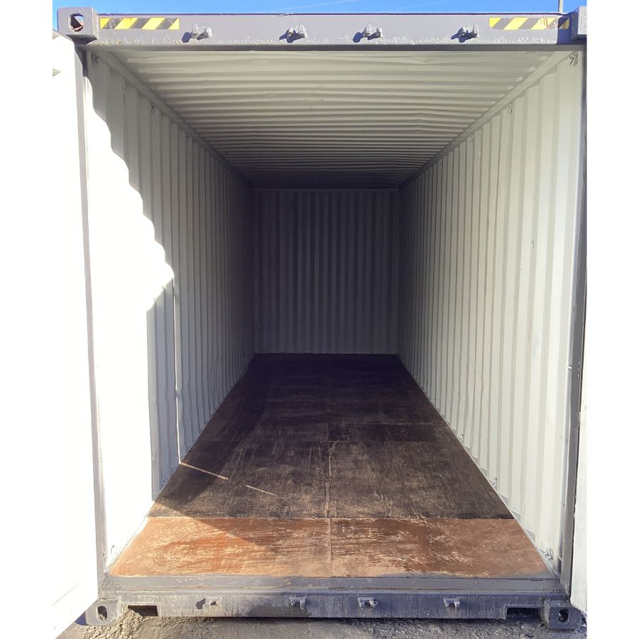 25&rsquo;HC Used Shipping Container (Painted Slate Grey) - STARMAX Containers PTY. LTD